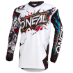 Bluza motocross O'NEAL ELEMENT VILLAIN WHITE thumb