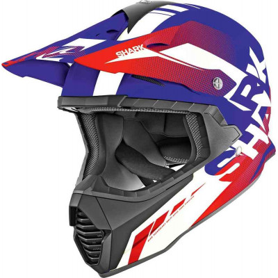 Casca Motocross Shark Varial Anger Blue/Red/White