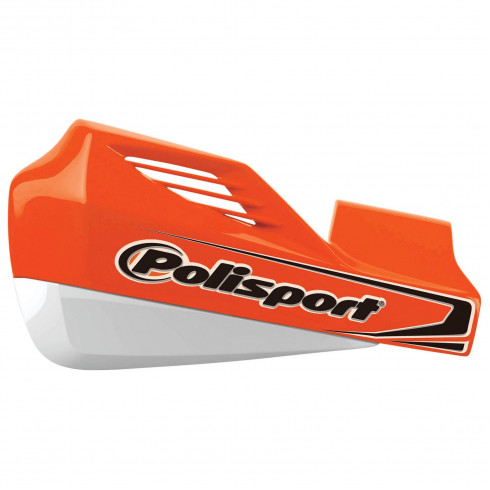 Handguard  POLISPORT MX ROCKS - UNIVERSAL ORANGE/WHITE / PLASTIC