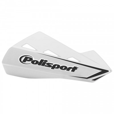 Protecție pentru ghidon POLISPORT QWEST UNIVERSAL WHITE - PLASTIC