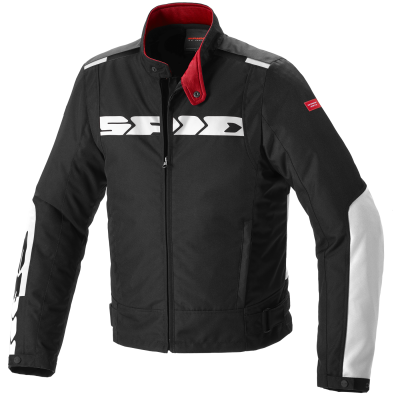 Geacă Moto din textil SPIDI SOLAR H2OUT BLACK/WHITE