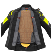 Geacă de piele SPIDI IGNITE BLACK/FLUO YELL thumb
