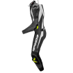Combinezon de piele cu cocoașă SPIDI SPORT WARRIOR PERFORATED PRO BLACK/WHITE thumb