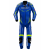 Combinezon moto de piele cu cocoașă SPIDI TRACK REPLICA EVO BLUE/YELLOW thumb
