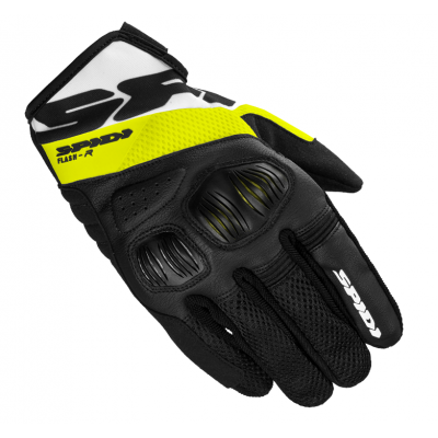  Manusi moto  SPIDI FLASH-R EVO BLACK/FLUO YELLOW