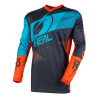Bluza motocross O’NEAL  ELEMENT FACTOR GRAY/ORANGE/BLUE