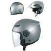 Cască pentru scuter A-PRO ENGRAVE SILVER thumb