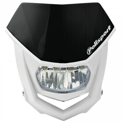 Far Polisport HALO LED - WHITE/BLACK