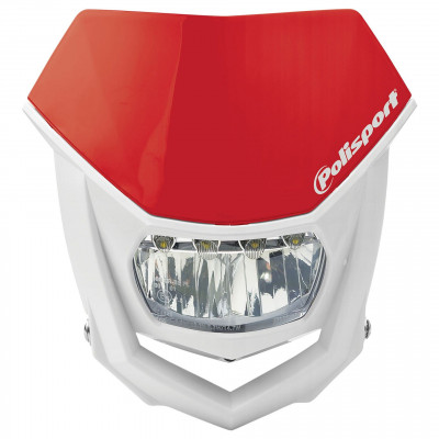 Far Polisport HALO LED - WHITE/RED