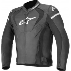 Geaca din piele ALPINESTARS JAWS V3 BLACK/WHITE Geaca din piele ALPINESTARS JAWS V3 BLACK/WHITE