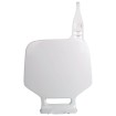 Placa numar fata Polisport Yamaha YZ80 - 1993-01 / YZ85 - 2002-14 WHITE thumb