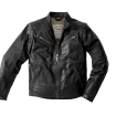 Geaca moto de piele SPIDI GARAGE ROBUST BLACK thumb
