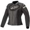 Geaca moto de piele pentru dame  ALPINESTARS STELLA JAWS V3 BLACK/BLACK