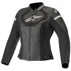 Geaca moto de piele pentru dame ALPINESTARS STELLA JAWS V3 BLACK/BLACK Geaca moto de piele pentru dame ALPINESTARS STELLA JAWS V3 BLACK/BLACK