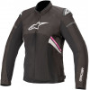 Geaca moto din textil pentru dame ALPINESTARS T-GP PLUS R V3 AIR BLACK/FUCHSIA
