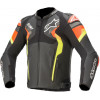 Geaca moto din piele ALPINESTARS ATEM V4 BLACK/RED/YELLOW