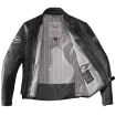 Geacă moto de piele SPIDI CLUBBER BLACK thumb
