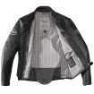 Geacă moto de piele SPIDI CLUBBER BLACK thumb