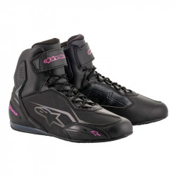 Cizme moto pentru femei ALPINESTARS STELLA FASTER-3 BLACK/FUCHSIA
