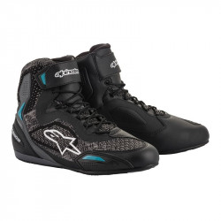 Cizme moto pentru femei ALPINESTARS STELLA FASTER-3 BLACK/TEAL Cizme moto pentru femei ALPINESTARS STELLA FASTER-3 BLACK/TEAL