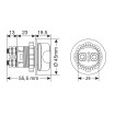 Cheie Ext-11 12/32 V cu trei functii Cheie Ext-11 12/32 V cu trei functii thumb