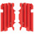 Protector radiator fata POLISPORT HONDA CR125,CR250(00-04) CRF450R(03-04) RED thumb