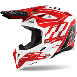 Casca AIROH AVIATOR 3 RAMPAGE RED GLOSS