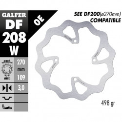 Disc frana fata Galfer WAVE FIXED OVERSIZE 270x3mm DF208W