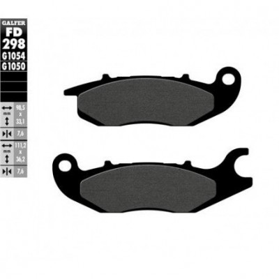 Placute frana fata Galfer SEMI METAL FD298G1054 Placute frana fata Galfer SEMI METAL FD298G1054
