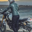 Geaca moto de piele SPIDI CLUBBER GREEN/ICE thumb