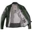 Geaca moto de piele SPIDI CLUBBER GREEN/ICE thumb