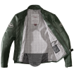 Geaca moto de piele SPIDI CLUBBER GREEN/ICE thumb