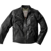 Geaca moto de piele SPIDI GARAGE, Negru thumb
