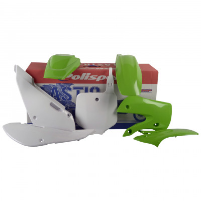 Kit plastic MX Polisport pentru Kawasaki KX65 - 2000-21 OEM Color 11-12