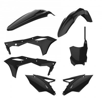 Kit plastic MX Polisport pentru Kawasaki  KX250-2017-20 Black