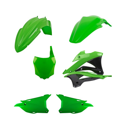 Kit plastic MX Polisport pentru Kawasaki KX85/KX100 - 2014-21 Green