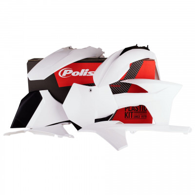 Kit plastic MX Replica POLISPORT pentru KTM 85 SX 2018-21 White