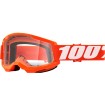 Ochelari motocross 100% STRATA2 ORANGE-CLEAR thumb