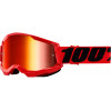 Ochelari motocross 100% STRATA2 RED-MIRROR RED