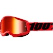 Ochelari motocross 100% STRATA2 RED-MIRROR RED thumb