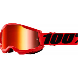 Ochelari motocross 100% STRATA2 RED-MIRROR RED