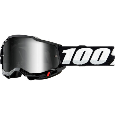Ochelari motocross 100% ACCURI2 BLACK-MIRROR SILVER