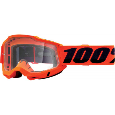 Ochelari motocross 100% ACCURI2 NEON ORANGE-CLEAR