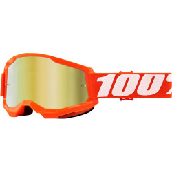 Ochelari motocross 100% STRATA2 ORANGE-MIRROR GOLD