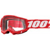 Ochelari motocross 100% ACCURI2 RED-CLEAR