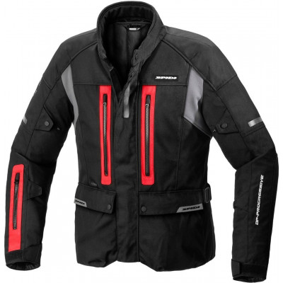 Geaca moto din textil SPIDI TRAVELER 3 BLACK/RED