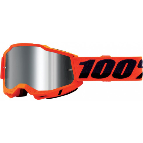 Ochelari motocross 100% ACCURI2 NEON ORANGE-MIRROR SILVER Ochelari motocross 100% ACCURI2 NEON ORANGE-MIRROR SILVER