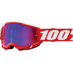 Ochelari motocross 100% ACCURI2 RED-MIRROR RED/BLUE