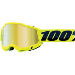Ochelari motocross 100% ACCURI2 FLUO YELLOW-MIRROR GOLD