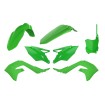 Kit plastic MX Polisport pentru Kawasaki KX250-2021/ KX450F-2019-21Green thumb